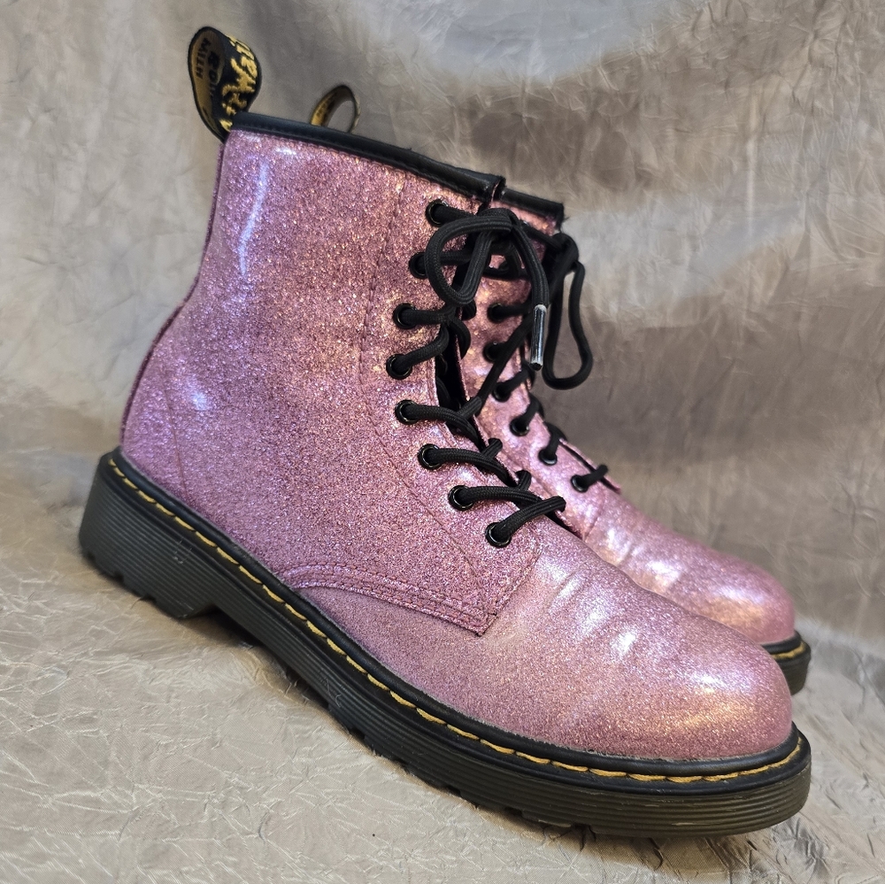 Dr. Martens Shimmering/glitter Pink Boots